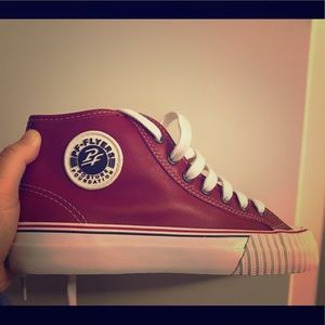 New*Pf flyer red leather vintage sneaker